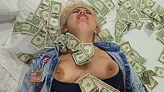 Blonde SCREAMS Punish My PUSSY and ASS for Cash