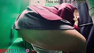 STUDENT SUCKS HUGE COCK AT GLORYHOLE!