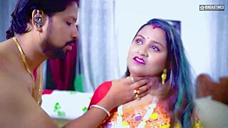 tharki dhogi baba fucks bhabhiji pretending to help birth creampie