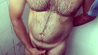 whoops caught jerking off in shower cumming all over my smooth legs hidden fun