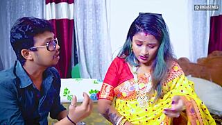 tharki dhogi baba fucks bhabhiji pretending to help birth creampie