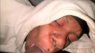 ebony hood chick chokes on monster black cock then shakes big ass