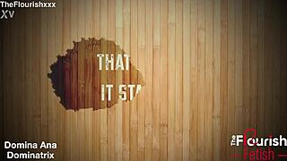 Domina Ana tramples latex-clad subject in BDSM session