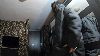 Milfycalla face fucks then takes doggystyle cum on black jacket