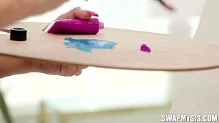 art class turns into stepbro scoolgirl nude fuck fest