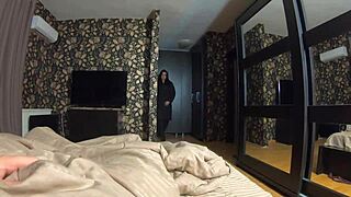 Milfycalla face fucks then takes doggystyle cum on black jacket