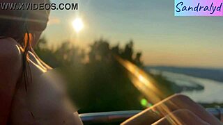 nipples throbbing wildly in outdoor paradise!