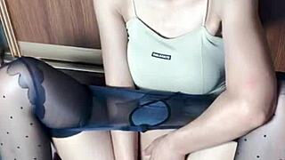 hey guys check out this sexy milf in open crotch stockings waiting for you to fuck her 😘💦