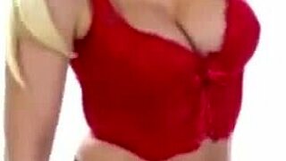 Sexy Blonde Babe Rips Clothes Fully Naked