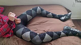 ever wonder what plaid dress shemale does in argyle tights jerking off?