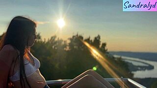 nipples throbbing wildly in outdoor paradise!