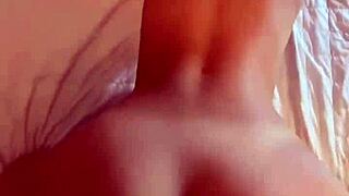 babe spreads fat ass bent over for huge cock pov pounding