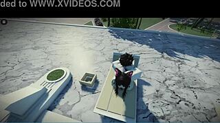 Who's fucking this cute catgirl fan first time?