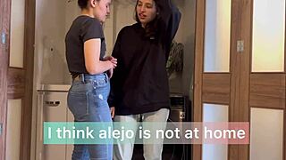 mi hermanastro no está en casa! su esposa y yo jugamos a médico y paciente curando con sexo sobre la lavadora hasta el orgasmo mojado