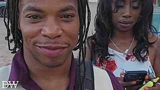 Ebony Couple's Date Night: BBC Bull Fucks Busty Goddess in Kitchen