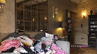 innocent college girl strips for photoshoot into hardcore casting