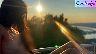 nipples throbbing wildly in outdoor paradise!