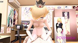i love princess rosalina's missionary and cowgirl rides in this hentai parody game