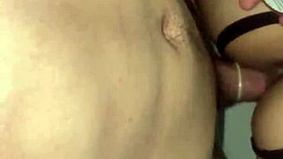 imagine that tight young slut taking double penetration from us in homemade trio