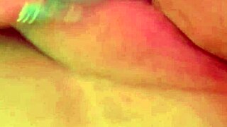 Horny bbw pounds fat pussy rough with huge toys solo