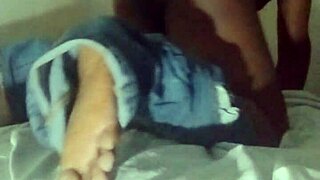 i got my new white bed and i'm masturbating in squid position again