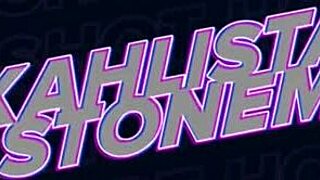 dark goddess kahlista stonem's tight pink throat gaped by rough facefuck