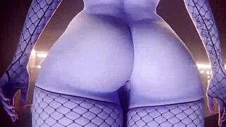 fat ass trans widowmaker emma fucks bald pussy hard in wild crossdressing compilation!