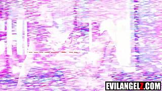 hey richard mann and rob piper double stuff chloe amour's tight ass