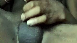 mzansi teen strokes his cock hard while glued to tv porn vids