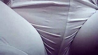 check her out squatting low while making a steamy puddle on the floor