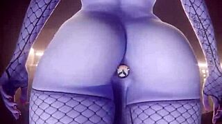 fat ass trans widowmaker emma fucks bald pussy hard in wild crossdressing compilation!