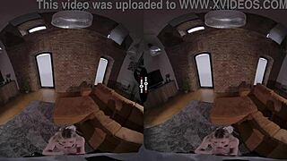 shaved bride blows pov cock in dark vr wedding room!