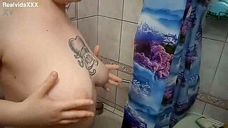 Hey babe, we just showered and now fucking hard in bathroom 💦🐶