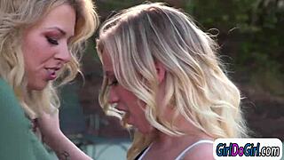 Blonde Wife Cheats with Poolgirl Facesitting and Fingering