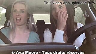 unknown slut deepthroats me first time outdoors two blondes drain my balls on road