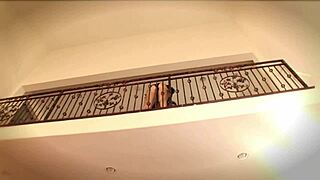 Cami Small 18+ gobbles huge black cock with phat white ass bouncing wildly