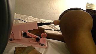 sex machine rams her pussy nonstop!!