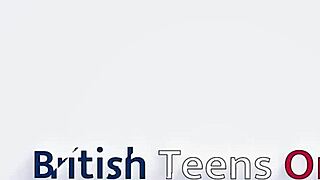 I'm so turned on watching this gorgeous British teen give her first sloppy blowjob