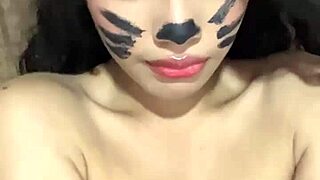 Young Woman Fantasizes About Huge Cock Stretching Tight Pussy in Suit