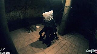 BIG TITS femdom gapes huge ass with monster dildo toys