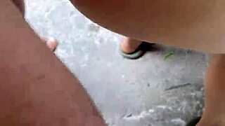 Holy fuck! Pounding cousin's tight asshole behind rocky hill again!