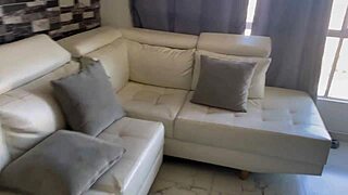 Beautiful Latina's big ass bent over fucked deep in stranger's house