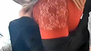 Femme Mature Explores Crossdressing Transsexual in Stockings