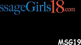 oiled hottie craves hard cock sucking in her nasty holes