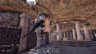 laras tight ass gaped cave-sized monster cock hentai animation game