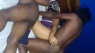 stepmom's dripping hairy pussy milks our cocks cowgirl until double creampie