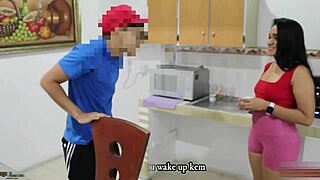 What if horny stepson creampies latina milf alone at home?