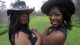 AMBItious BOOTY LICKING BABY CHEROKEE GIRL-ON-GIRL