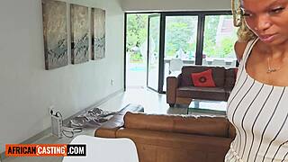 Big Tits Ebony Teen's Tight Pussy Pounded Hard In Amateur Interracial Casting Doggystyle