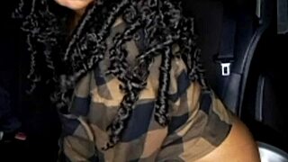 busty african bimbo teases uber driver with bbc sucking lips all night